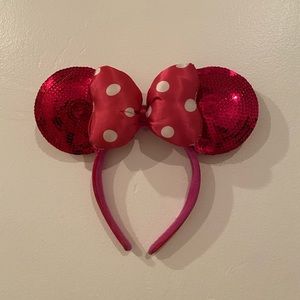 Hot Pink Minnie Mouse Ears - Disney